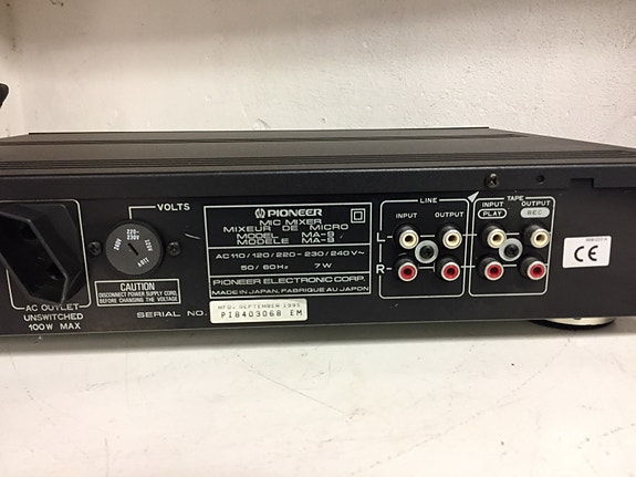 Mixeur micro, karaoké, jusqu'à 3 micros Pioneer MA-9 vintage 1998