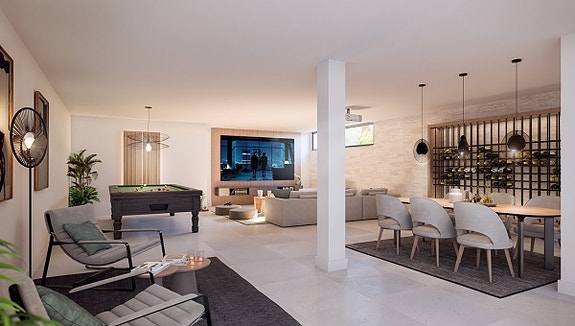 Underetasje på 105m2