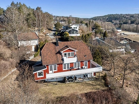 Moderne hus. Solrikt.