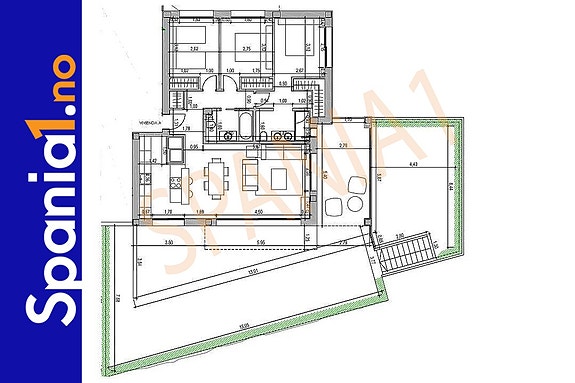 Planløsning for bakkeplan