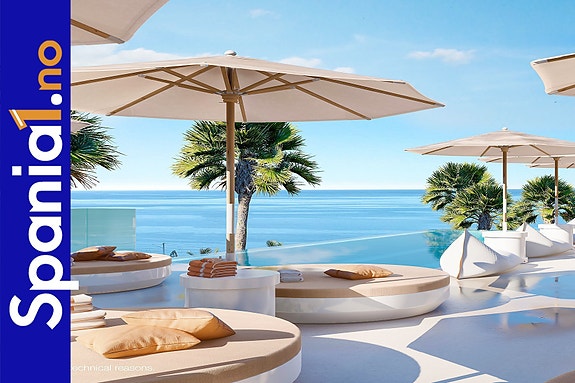 Nydelig Beach Club i tilknytning til anlegget