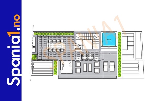 Planløsning -takterrasse