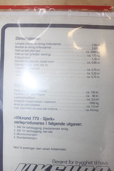 Fritids sjark -motor gått 377 timer 29 of 30