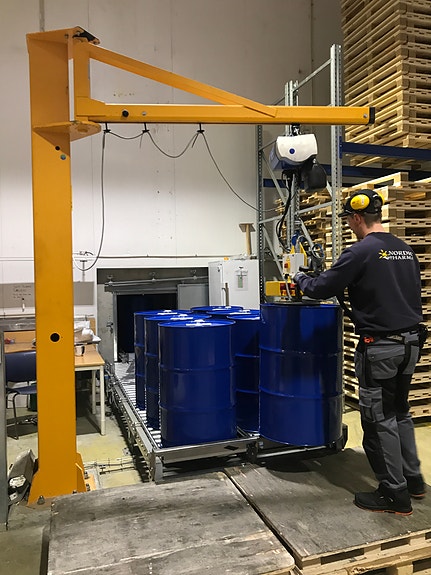 Ferdigprodukt klargjøres for sending til USA