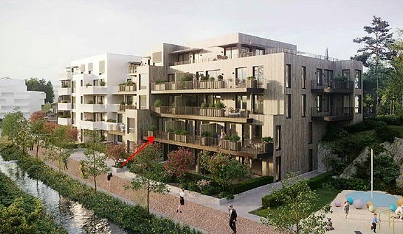 Leiligheten ligger vestvendt, med gode solforhold.