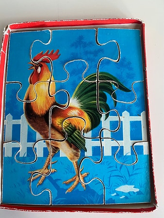 Vintage brettspill, Spillkort Solo,Puslespill.