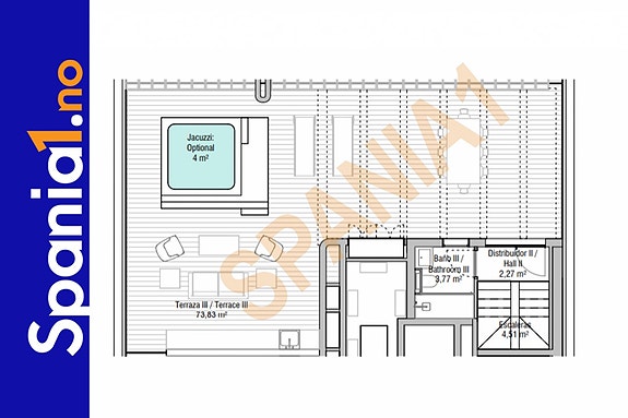 Plantegning takterrasse