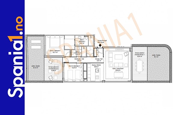 Plantegning for denne leiligheten