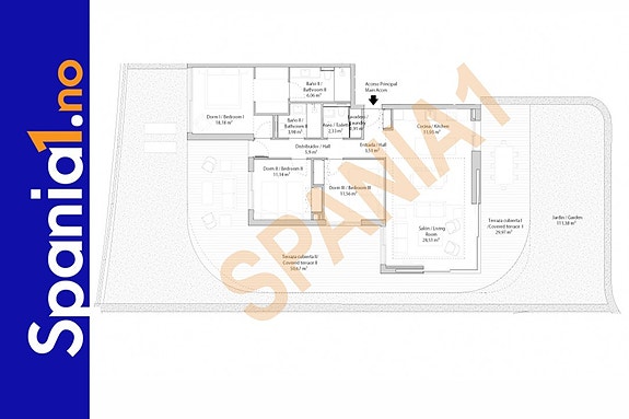 Plantegning av denne leiligheten