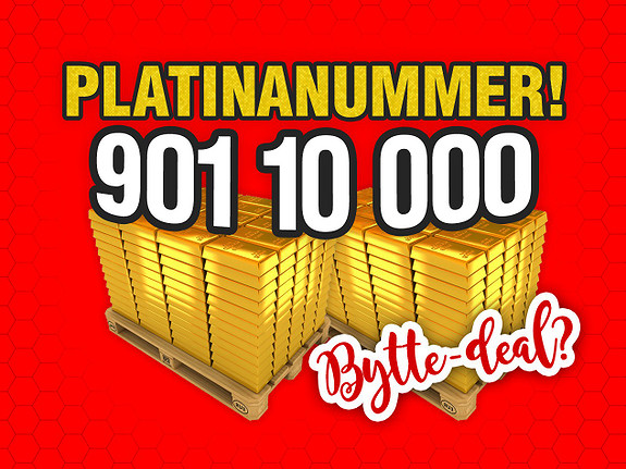 Et EKTE og VERDIFULLT GULL/PLATINANUMMER!