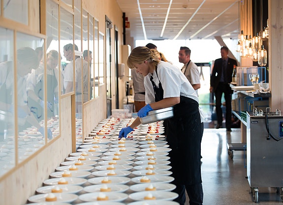 Små selskaper og store banketter.