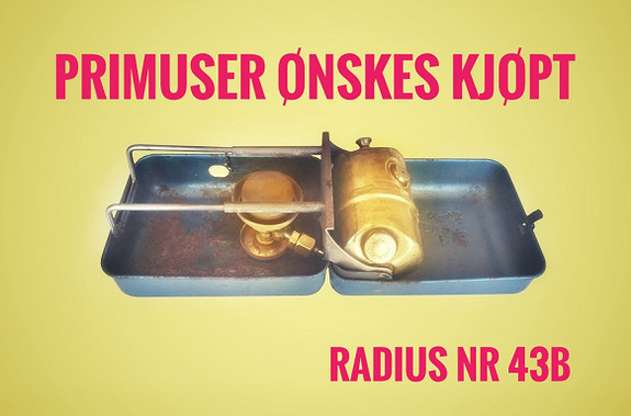 Radius nr 43B primus og andre primuser kjøpes | FINN torget