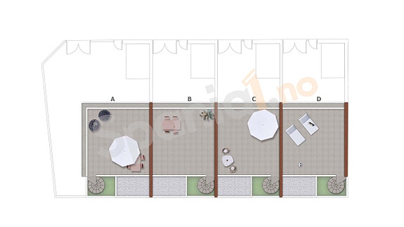 Plantegning takterrasse