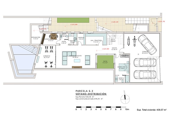 5 soverom - 4 bad - Areal: 541m2 - Terrasser: 102m2