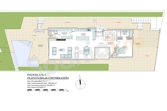5 soverom - 5 bad - Areal: 748m2 - Terrasser: 189m2
