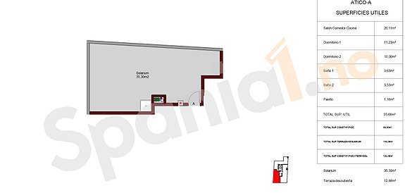 Plantegning takterrasse
