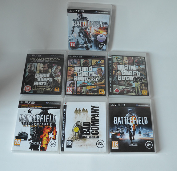 Killzone 3 (Complete) + Battlefield 4 (No Manual) PS3 Game Lot