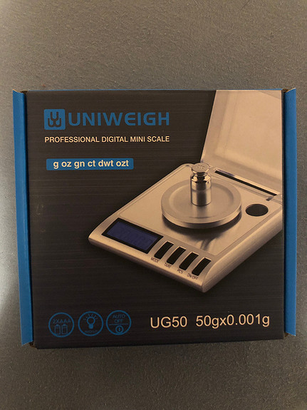 UNIWEIGH Milligram Scale 50g/0.001g,Portable Jewelry Scale with