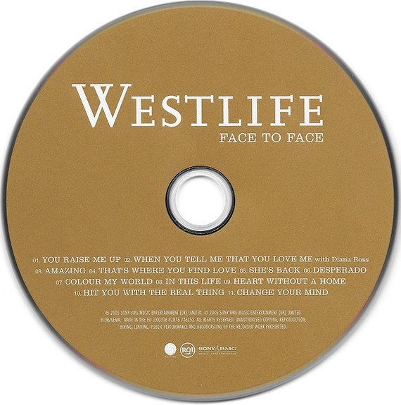 Westlife FACE TO FACE CD