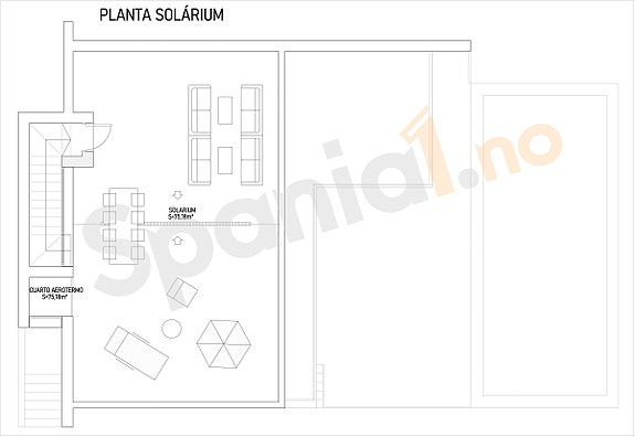 Plantegning takterrasse