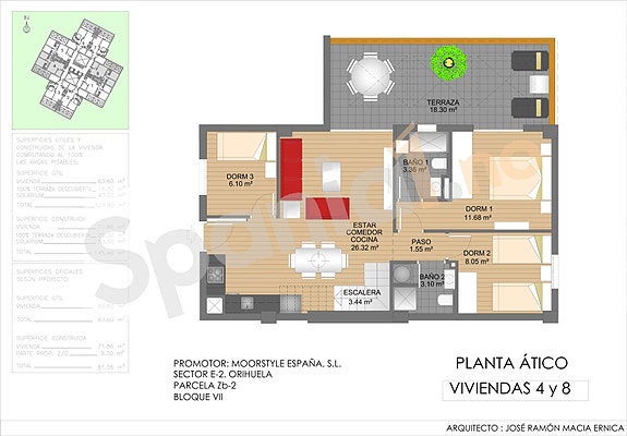 Toppetasje med panorama-utsikt