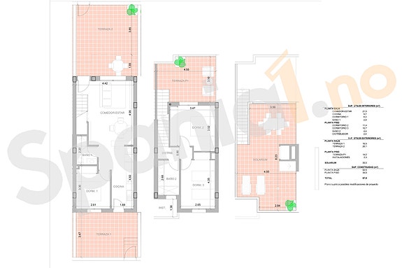 Plantegning rekkehus 5H