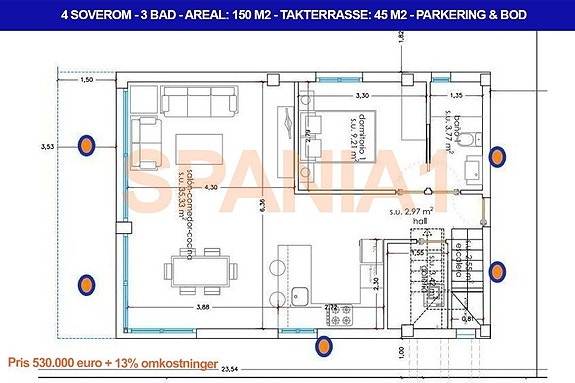 Plantegning - 1 etasje