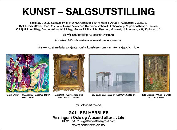 Galleri Haaken, Oslo, Samtidskunst