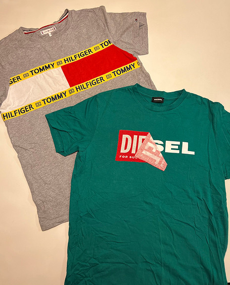 T-shirts! Tommy Hilfiger pent brukt, str 176, kr 210(nypris 449). Diesel (umerket)tøff grønn, kun prøvd på, str 176 kr 230(nypris 439).