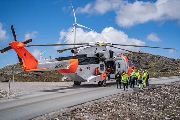 Energy Innovation leder beredskapsøvelser i on- og offshore vindparker med SAR-tjenestene.