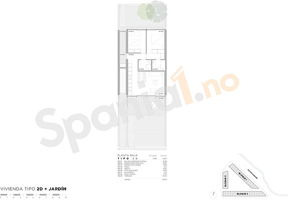 Plantegning leilighet på bakkeplan