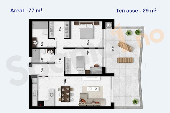 Plantegning leilighet #5