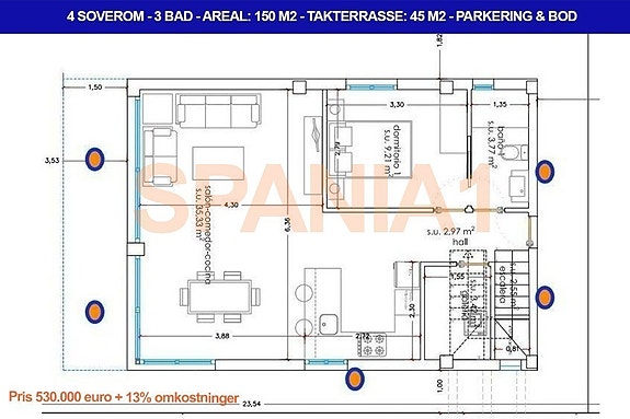 Plantegning - 1 etasje