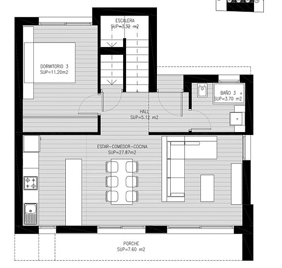 Hovedetasje - 1 soverom