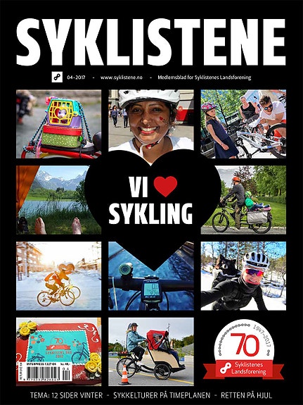 Forside fra SLFs magasin "Syklistene"