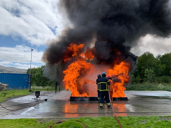 Brannøvingsområde