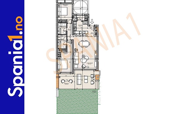 Plantegning for denne leiligheten