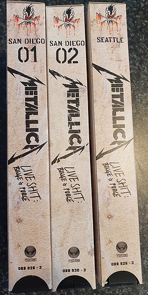 Metallica - Live Shit Binge & Purge Box Set 1993 (3xCD-3xVHS