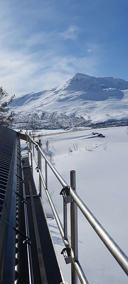 Utsikt fra bedriftens lokaler i Orrhaugen