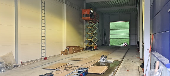 Innvendig i hall april 2022