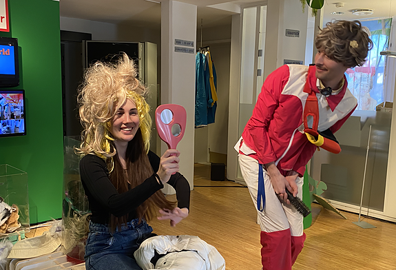 Fra utstillingen til Johan Lundin som bodde her og holdt performances for publikum gjennom hele utstillingsperioden. 