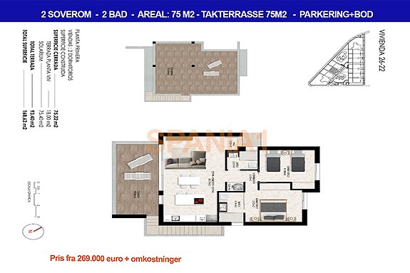 Plantegning for denne leiligheten