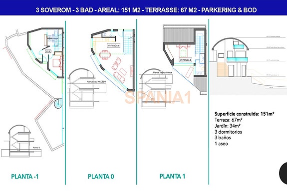 Plantegning - Alternativ 3