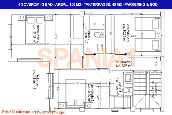 Plantegning - 2 etasje