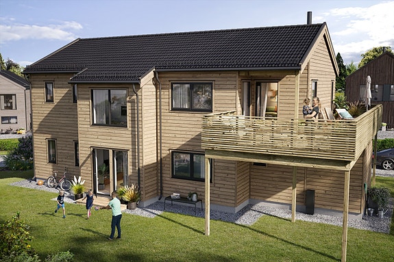 Romslig enebolig over 2 plan