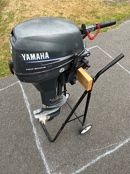 8 hk firetakt Yamaha med lang stamme. 2008 mod 8 of 19
