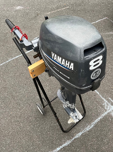 8 hk firetakt Yamaha med lang stamme. 2008 mod 5 of 19