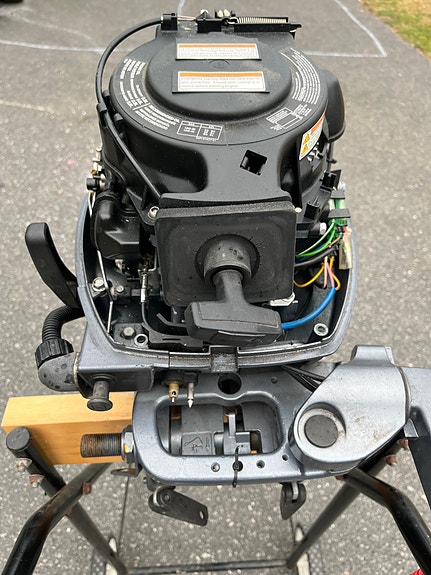 8 hk firetakt Yamaha med lang stamme. 2008 mod 15 of 19