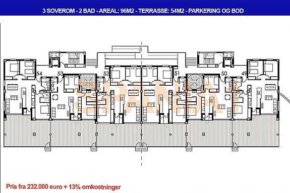 Plantegning av bakkeplan
