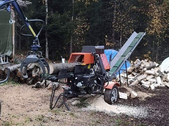 Lagervare Bjørk ø38 kr 51.000 + mva autosag uten arm å dra i